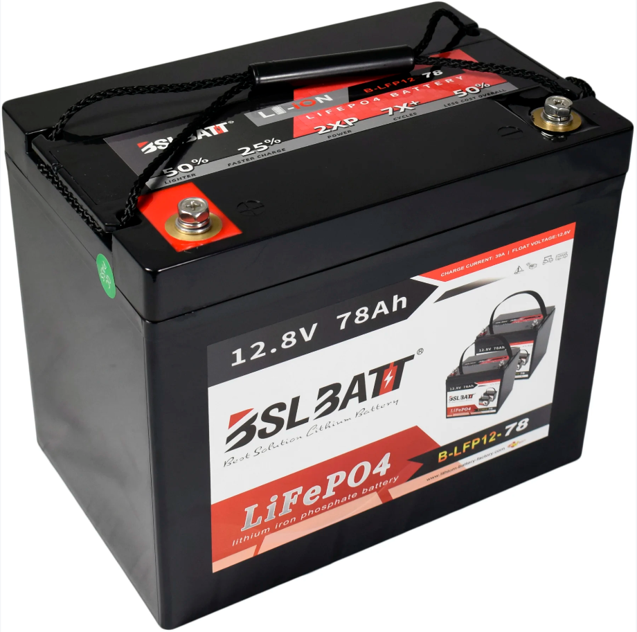 New 12.8v 75ah 960Wh Lifepo4 Battery with BMS - 12v – Battery Hookup