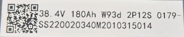 48s2p 153.6v 180ah 27.65kWh Lifepo4 Battery - $72/kWh