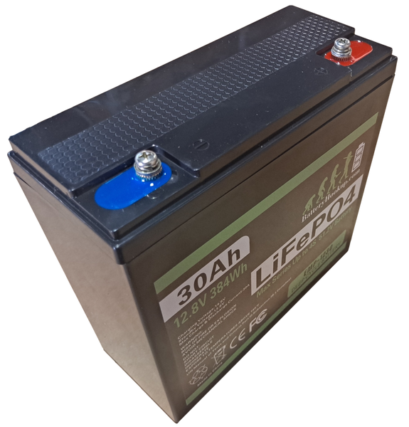 New 12.8v 30ah Lifepo4 Battery - Series 12/24/36/48v - 30a BMS