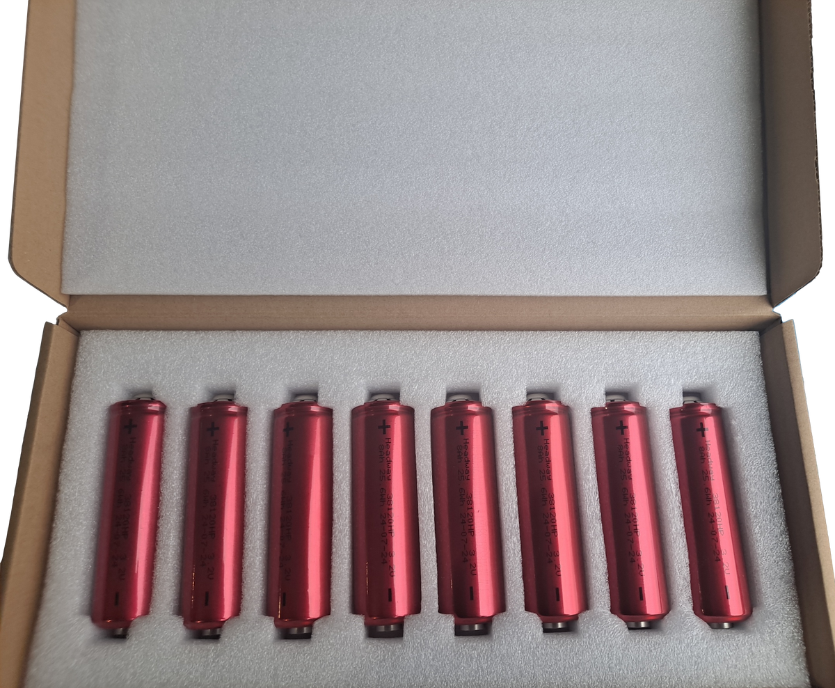 8x New In Box Headway 38120 HP 3.2V 8AH Lifepo4 - $9.37/Cell