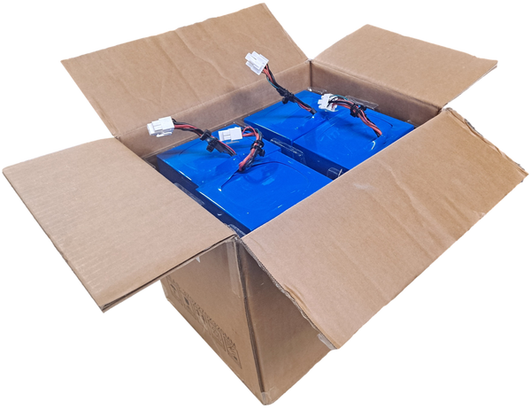 Full Case - 12x 25.6v 6ah 153.6wh Lifepo4 Batteries with BMS (24v)