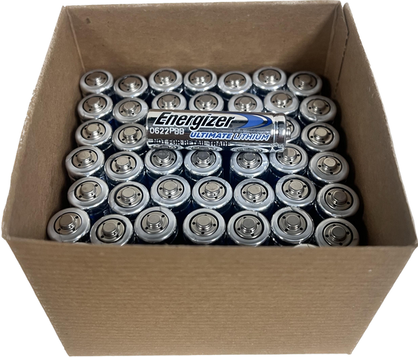 50 Energizer Ultimate Lithium AA Batteries