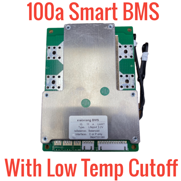 Li-ion/Lifepo4 3s-21s 100a BMS W/ LOW TEMP CUTOFF