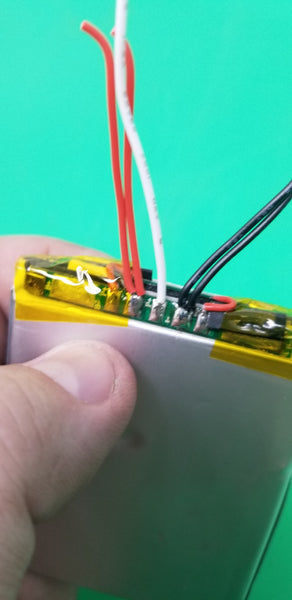 15 PACK - 3.7V 4.4ah 16.28WH W/ BMS WITH WIRES