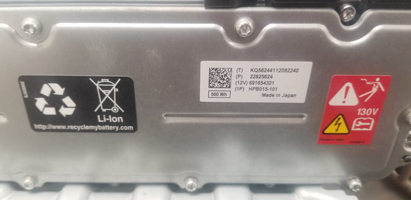 2x Chevy Malibu OEM 16s 57.6v 253wh battery module