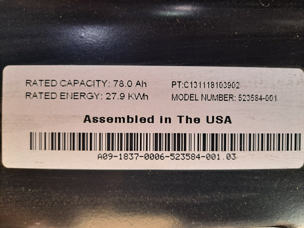 27.9kWh Lithium Ion A123 COMPLETE 14x 24v 350v