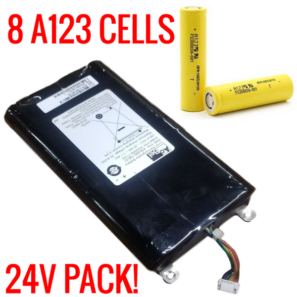 24V 29WH LIFEPO4 BATTERY MODULE WITH 8 A123 CELLS