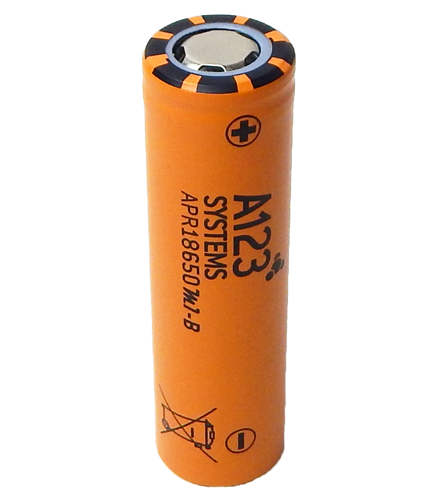 100 A123 18650 APR18650M1B 1100mah Lifepo4 Batteries (New)