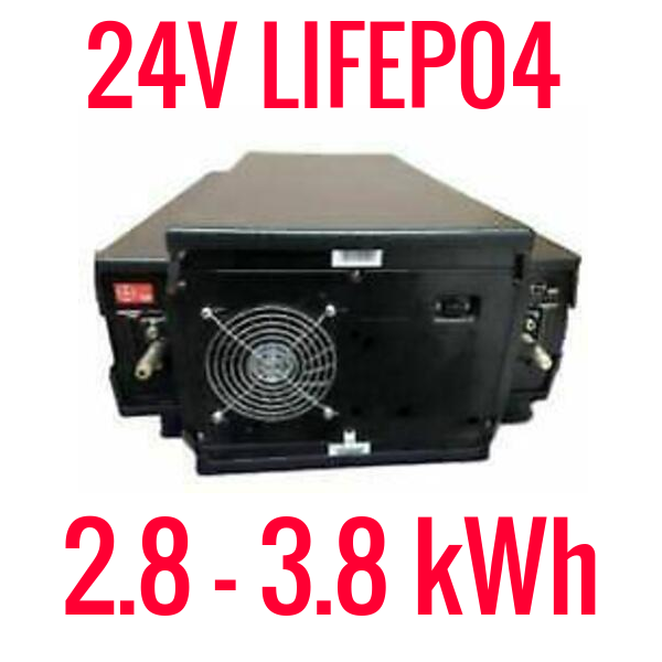 24V LIFEPO4 2.8-3.8 kWh BATTERY MODULES