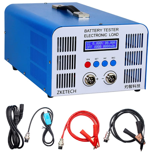 ZKETech EBCA40L Capacity Tester 05v 40a Charge/Discharge Battery Hookup