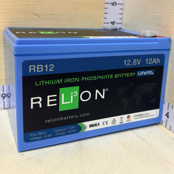 Overstock 12.8V 12Ah 154Wh LiFePO4 Battery W/ BMS