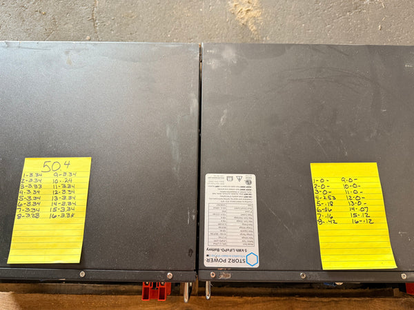 2x 51.2v 100ah 5.12kWh Lifepo4 Batteries Parts/Repair