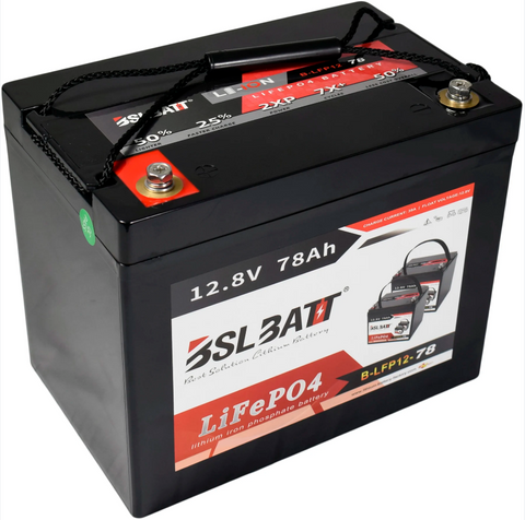 New 12.8v 75ah 960Wh Lifepo4 Battery with BMS - 12v