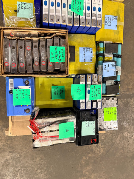 13x used lifepo4 modules and 24x used lifepo4 cells Parts/Repair