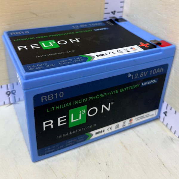 Used 12.8V 10Ah 128Wh LiFePO4 Battery W/ BMS