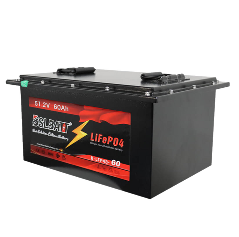 New 51.2v 60ah 3.07kWh Lifepo4 Battery with BMS - 48v