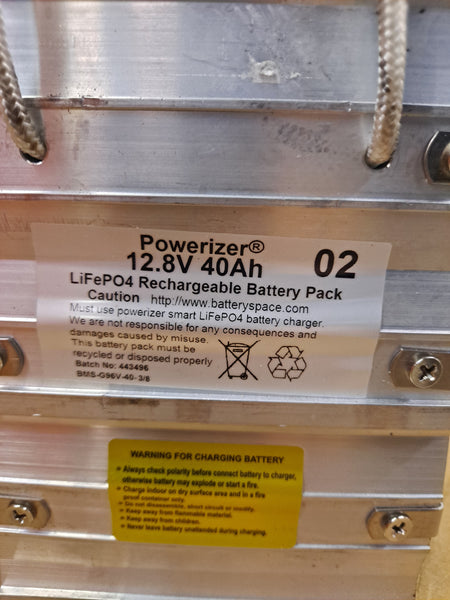 12.8v 40ah 512wh Lifepo4 Module w/ 4x 3.2v 40ah Prismatic