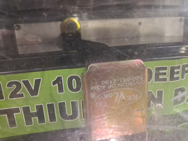 2x 12.8v 100ah Lifepo4 batteries with Enclosure and Lid