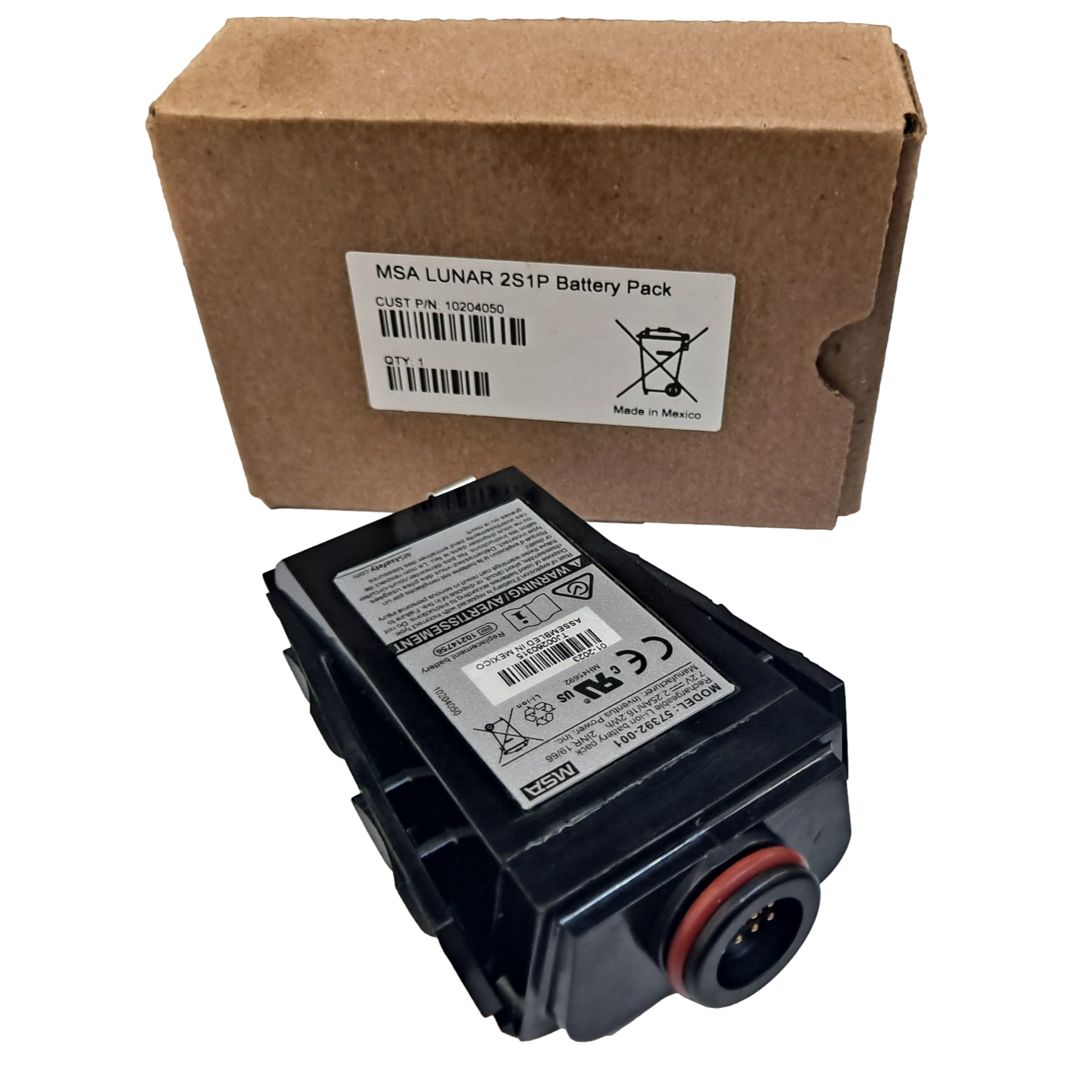 New Battery with 2x 3.6v 2500mah 18650 Power Cells - Molicel INR-18650A