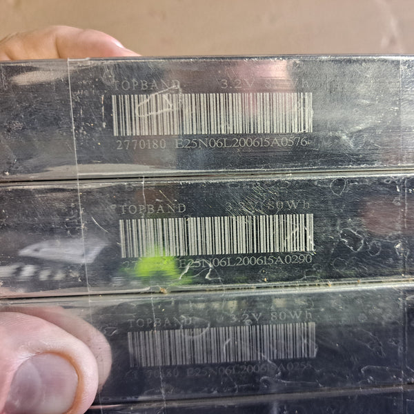 4x Topband 3.2v 25ah Lifepo4 Prismatic - 3.2v 100ah Module