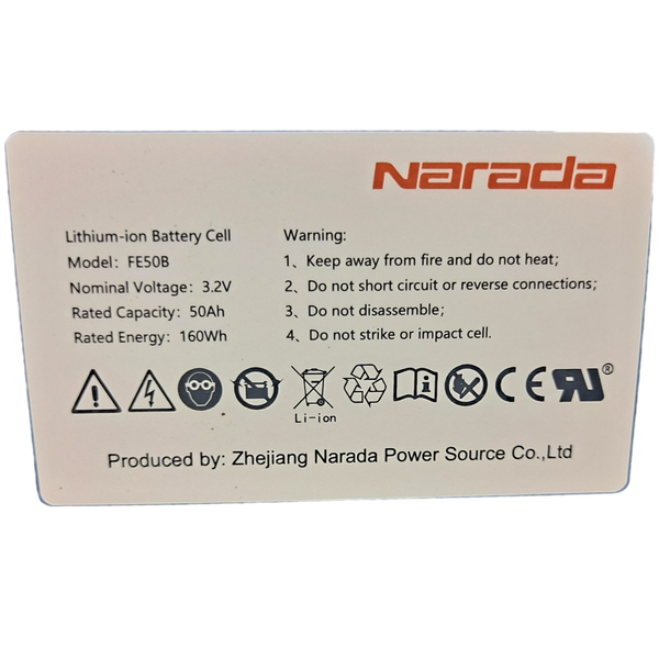 New Narada 3.2v 50ah 160wh Lifepo4 Prismatic Cells