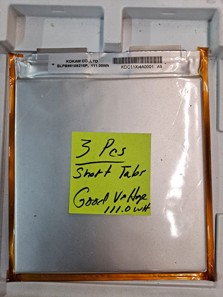 3x 3.7v 30ah 111wh Ultra High Power Cells - Trimmed Tabs