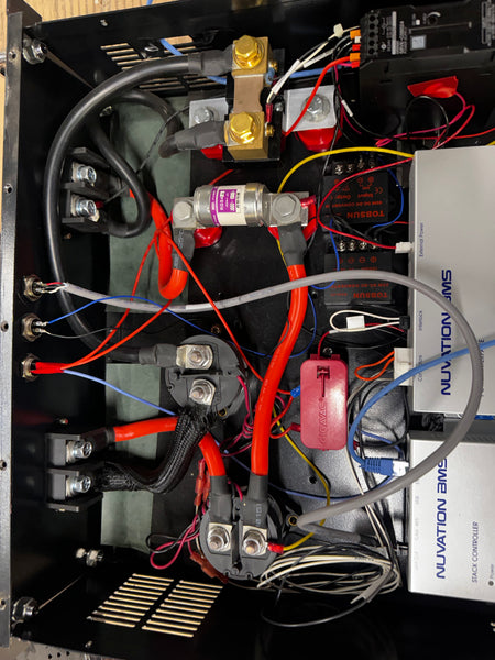 Used high-voltage battery stack control enclosure