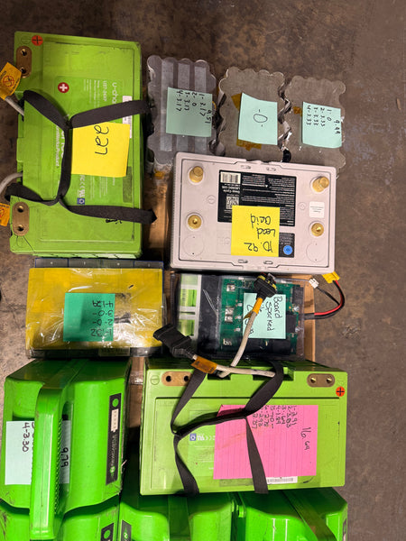 15x Used Mixed Lifepo4 Batteries Parts/Repair