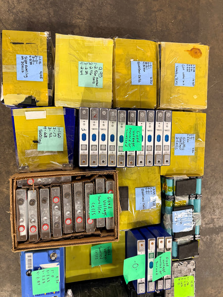13x used lifepo4 modules and 24x used lifepo4 cells Parts/Repair
