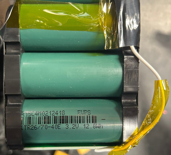 63x 4s6p 12.8v Lifepo4 Batteries with BMS - 1512 Cells