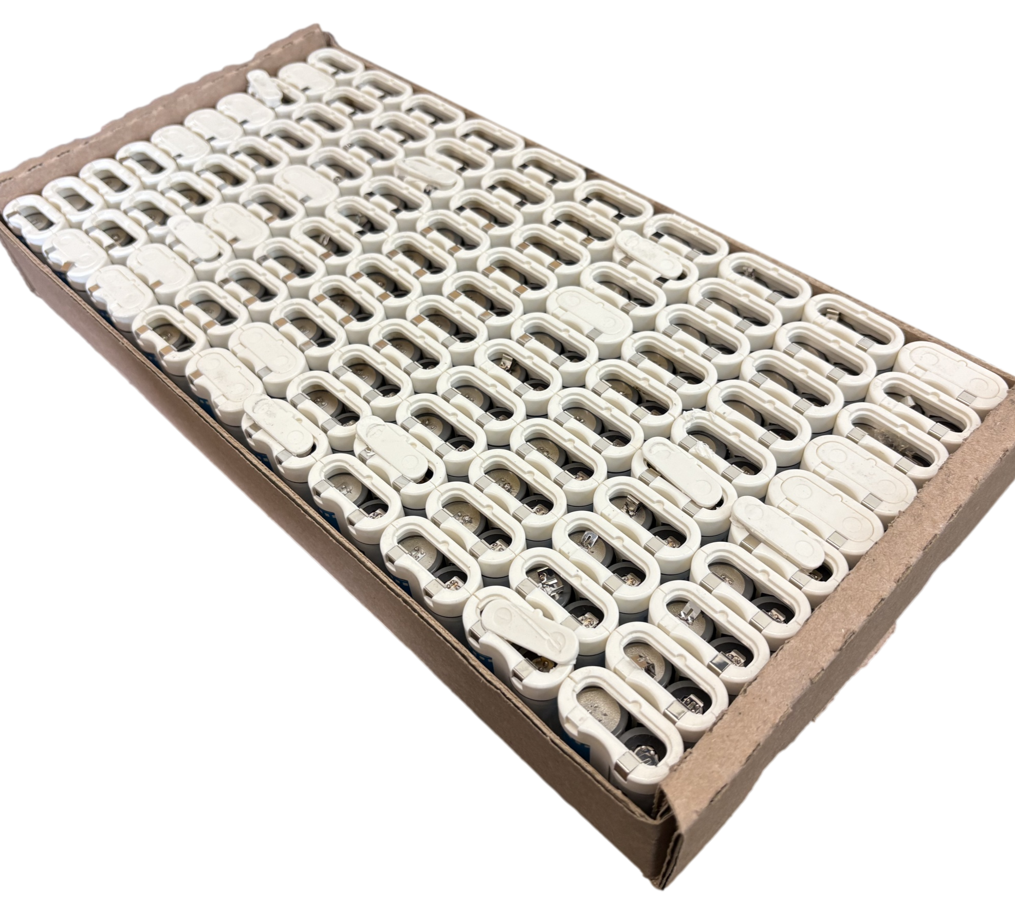 100x Batteries with 200x CR123A Non-Rechargeable Lithium 3V Cells