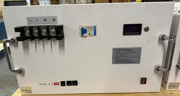 2x 51.2v 125ah Lifepo4 Rack Mount - 12.8kWh