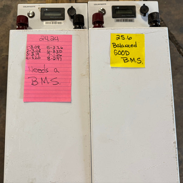 2x 24v 150ah Lifepo4 Batteries - Working - 1 Needs BMS