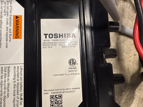 18v LTO Toshiba SCiB 20,000 cycles! 8x 20ah Cells