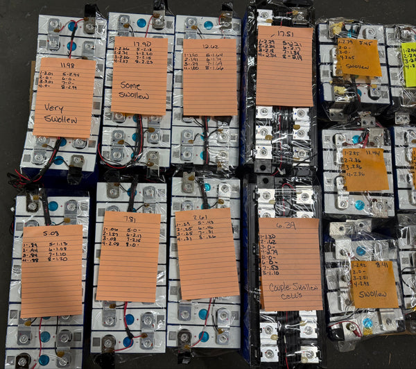 Pallet of 100ah LiFePO4 Prismatic Cells - 23.36kWh