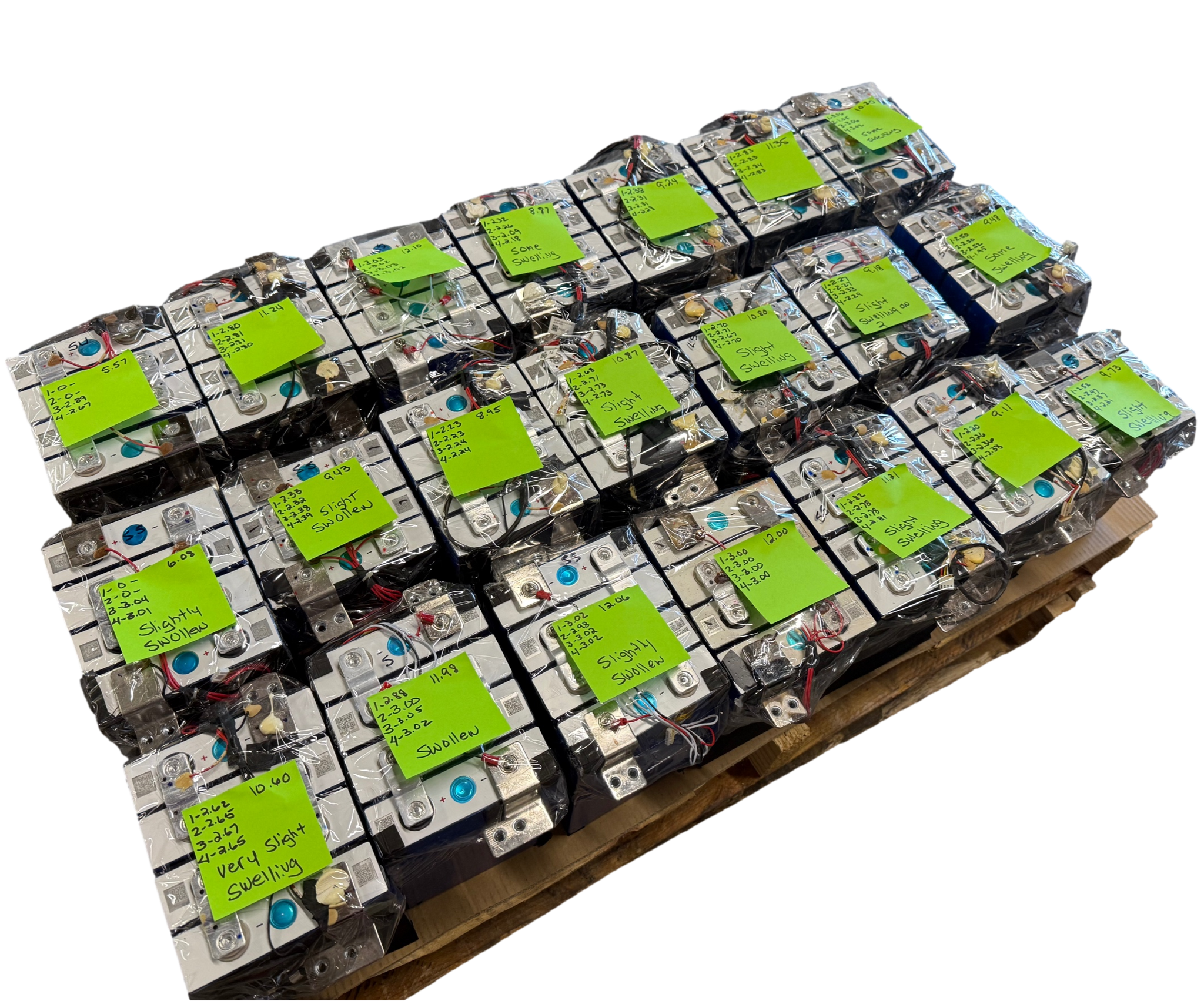 Pallet of 50-100ah LiFePO4 Prismatic Cells - 24.32kWh