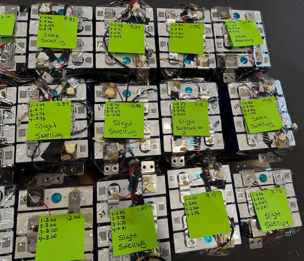 Pallet of 50-100ah LiFePO4 Prismatic Cells - 24.32kWh