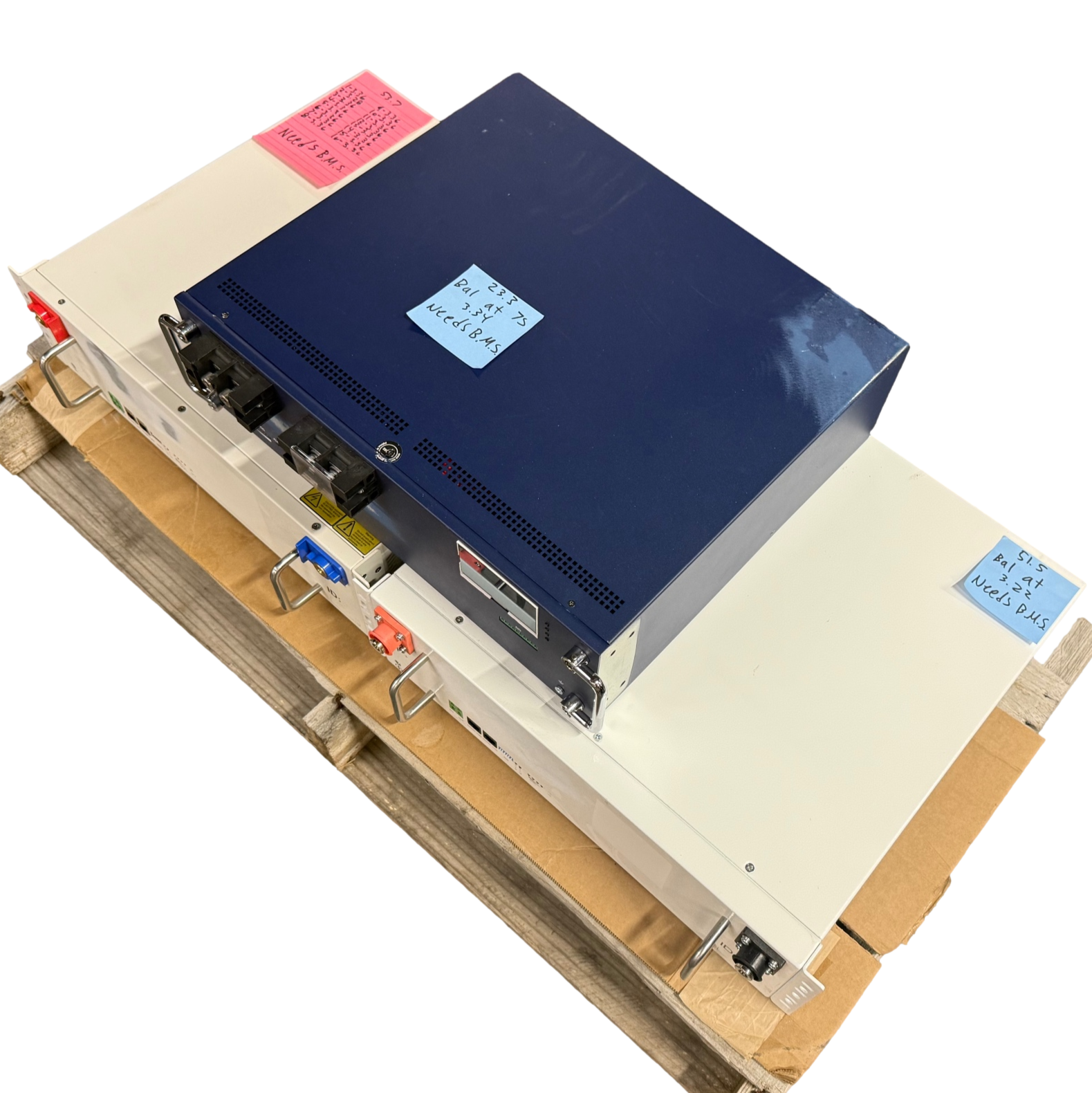 2x 51.2v 100ah + 1x 7s 100ah Rack Mount Lifepo4 - Needs BMS