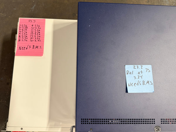 2x 51.2v 100ah + 1x 7s 100ah Rack Mount Lifepo4 - Needs BMS