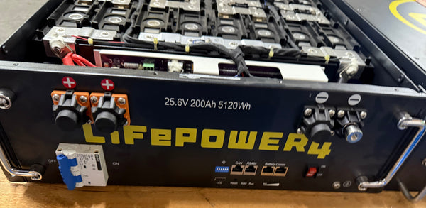 1x 51.2v 100ah and 1x 25.6v 200ah Lifepo4 Batteries