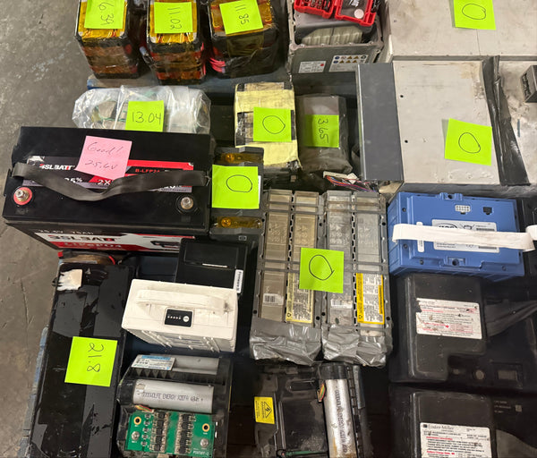 444 Pound Pallet of Lifepo4 and Lithium Ion Batteries