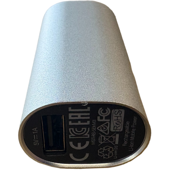 New Aluminum Cell Phone Charger Power Bank 3000mah with Cable