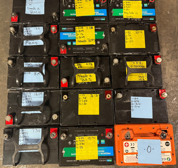 24x 12.8v Lifepo4 Batteries
