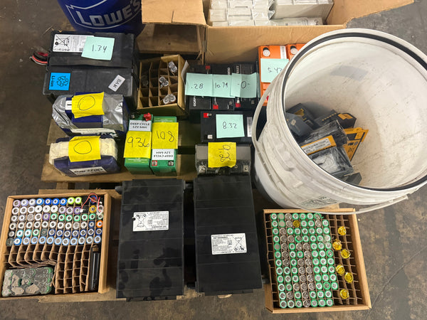 320 Pound Pallet of Lifepo4 and Lithium Ion Batteries