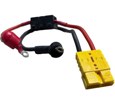 Anderson SB50a Connector + 8 Gauge Wire + Fuse + Ring Terminals