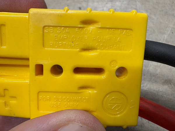 Anderson SB50a Connector + 8 Gauge Wire + Fuse + Ring Terminals