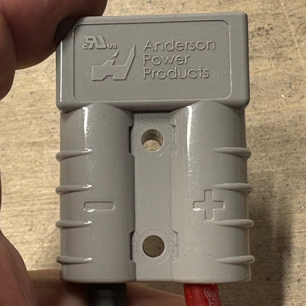 Anderson SB50a Connector + 8 Gauge Wire + Ring Terminals