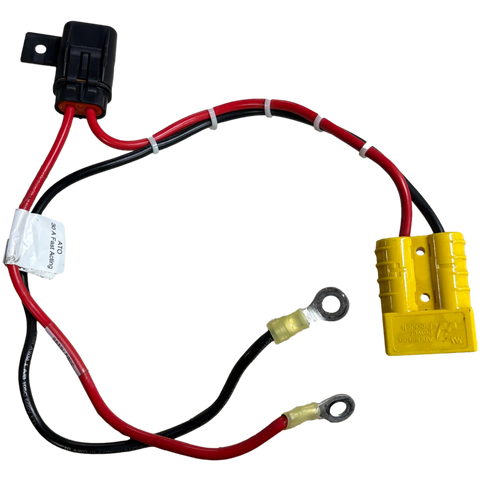 Anderson SB50a Connector + 10 Gauge Wire + 30a Fuse + Ring Terminals
