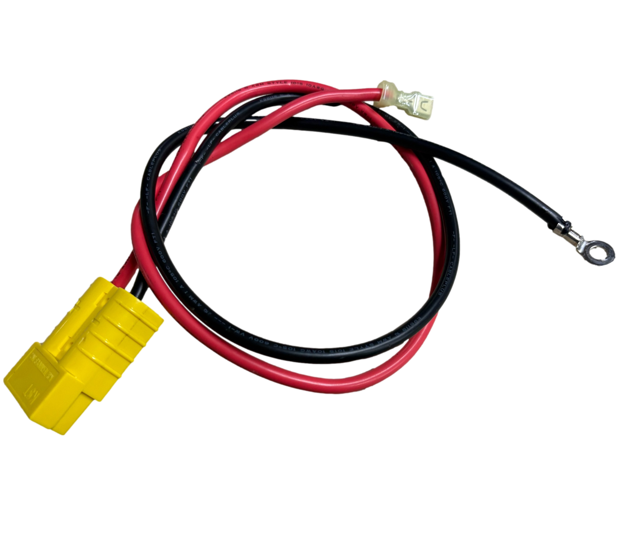 50a Connector + 10 Gauge Wire + Ring Terminals
