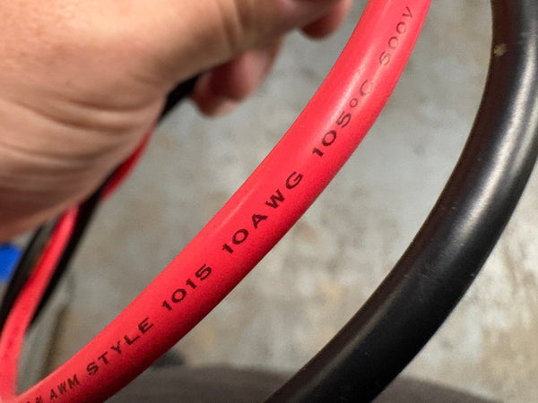 50a Connector + 10 Gauge Wire + Ring Terminals